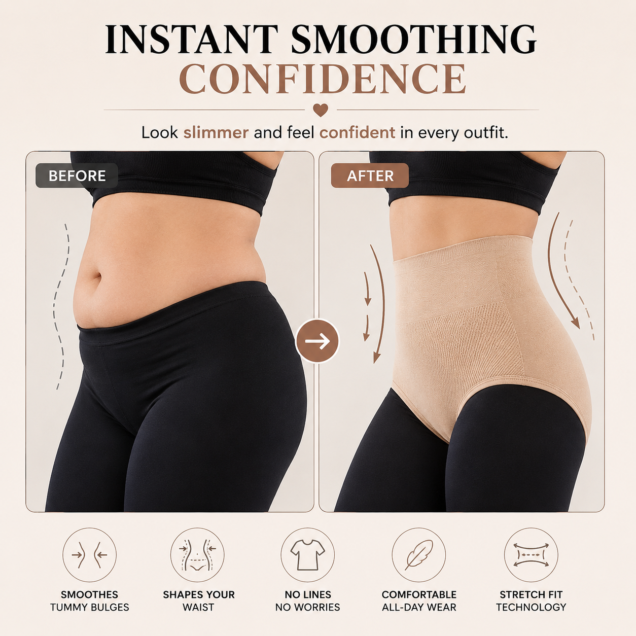 CurvyFit™ Tummy Control Shaper High Waist Underwear