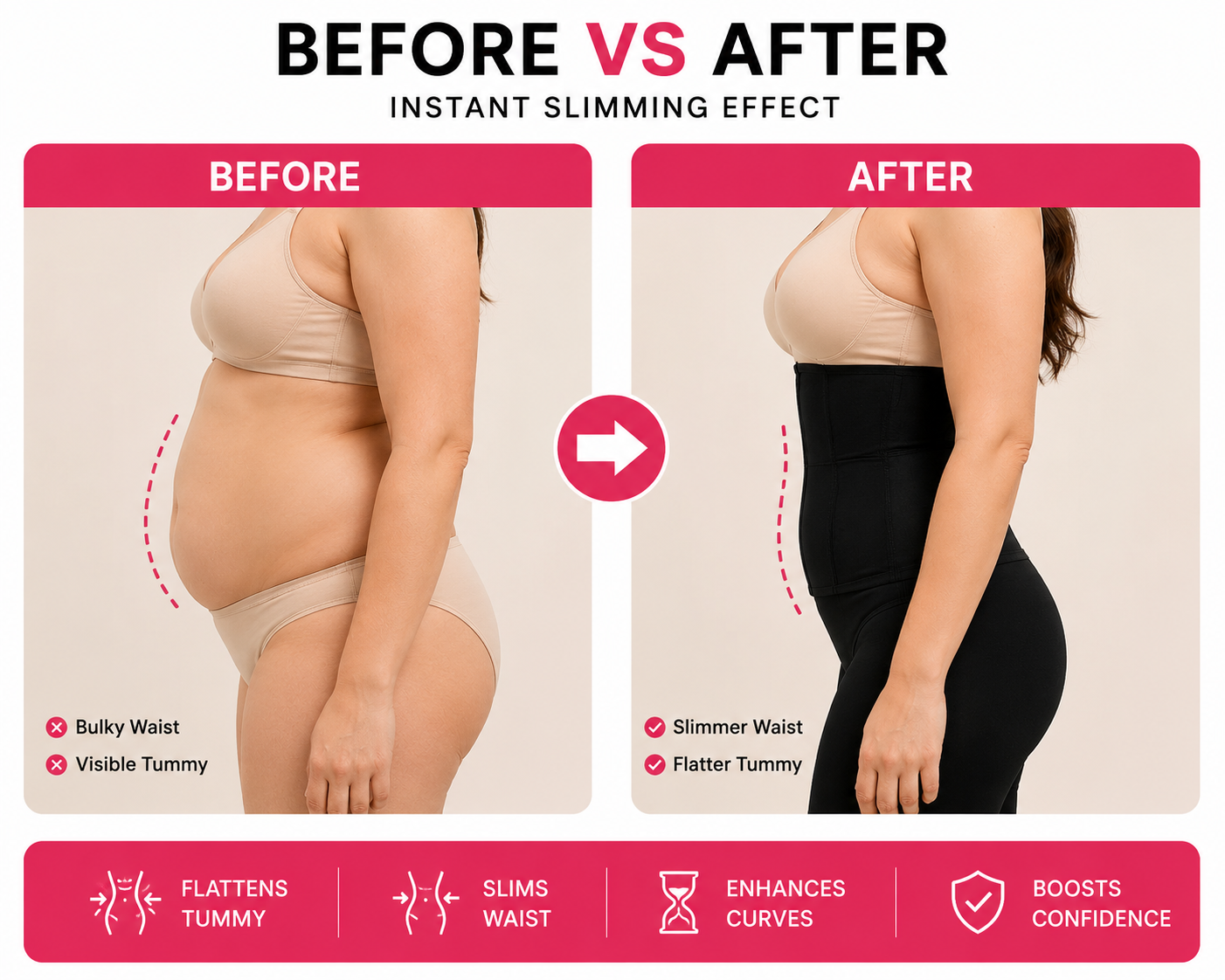 CurvyFit™ Seamless Tummy Control Shapewear