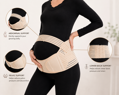 🤍 CurvyFit™ MomEase 3-in-1 Maternity Support Belt